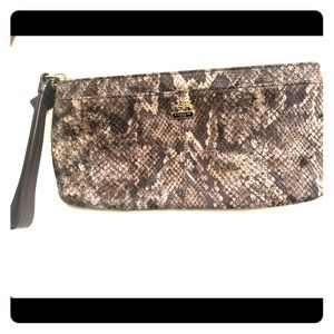 Coach snakeskin clutch